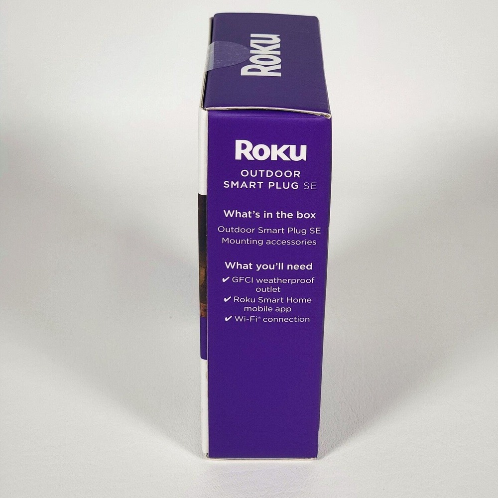 Roku PW1000R Outdoor Smart Plug SE WiFi Custom Scheduling Weather Resistant NEW - Picture 2 of 5